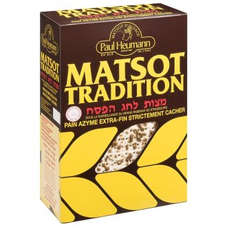 Extravékony hagyományos macesz, kóser, Heumann, 450g