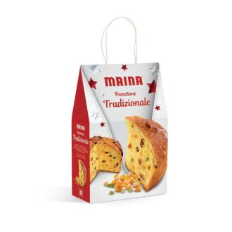 Maina Elite panettone kandírozott narancshéjjal és mazsolával, 750 g – 2026-os csomagolás