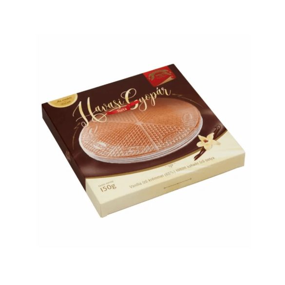 Havasi Gyopár torta, díszdobozos, vaníliaízű krémmel töltött ostya, Ziegler, 150g
