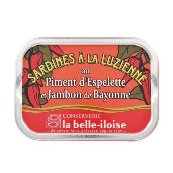 Szardínia luz-i módra (espelette-i paprikával és bayonne-i sonkával), la belle-iloise, 115g