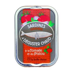   Szardínia paradicsommal és pestóval párolva (melegen fogyasztandó), la belle-iloise, 115g