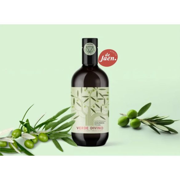 Korai szüretelésű extraszűz olívaolaj, bio Picual fajta, Verde Divino, 500ml