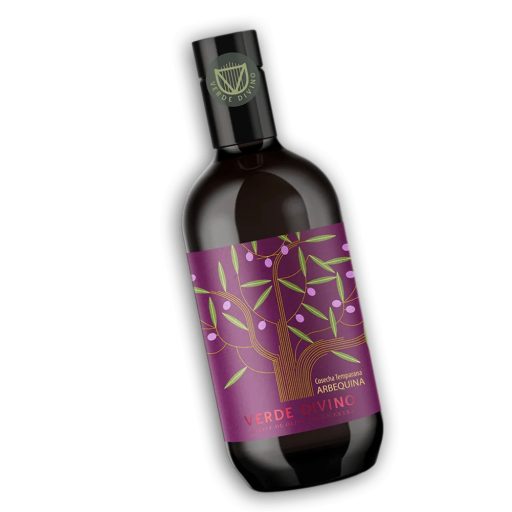 Korai szüretelésű extraszűz olívaolaj, Arbequina fajta, Verde Divino, 500ml