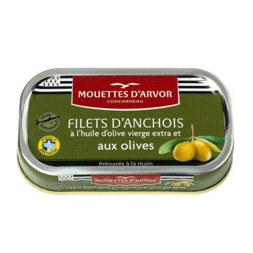 Szardellafilé olívabogyóval, Mouettes d'Arvor, 69g