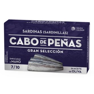   Galiciai prémium apró szardínia olívaolajban, Cabo de Peñas, 85g