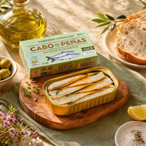 Galiciai prémium apró szardínia bio olívaolajban, Cabo de Peñas, 85g