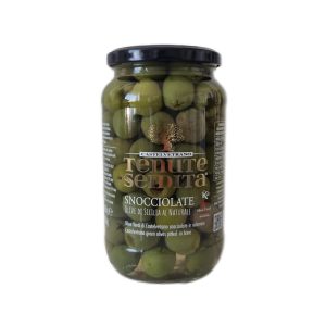 Szicíliai zöld Nocellara olívabogyó, magozott, Tenute Seidita, 280g