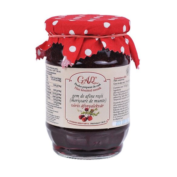 Erdélyi vörösáfonya-lekvár, Gáll Erzsébet, 330g