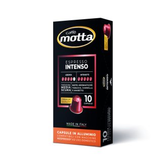   Dél-olasz sötét pörkölésű espresso, Nespresso-kompatibilis alumínium kávékapszula, Caffè Motta, 10db, 55g