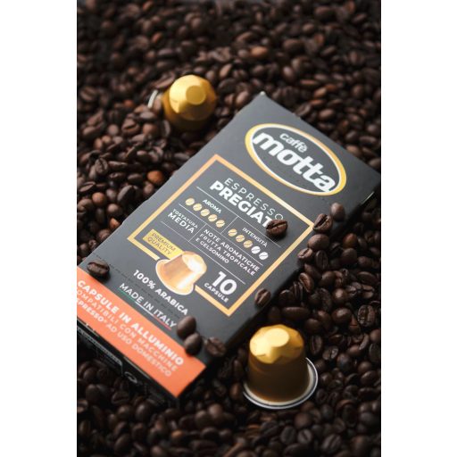 Dél-olasz prémium arabica espresso, Nespresso-kompatibilis alumínium kávékapszula, Caffè Motta, 10db, 55g