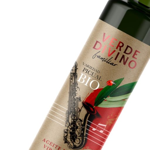 Spanyol extraszűz olívaolaj, bio Picual olívabogyóból, Verde Divino, 500ml
