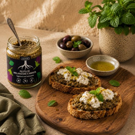 Padlizsánpesto mentával, Alicos, 190g