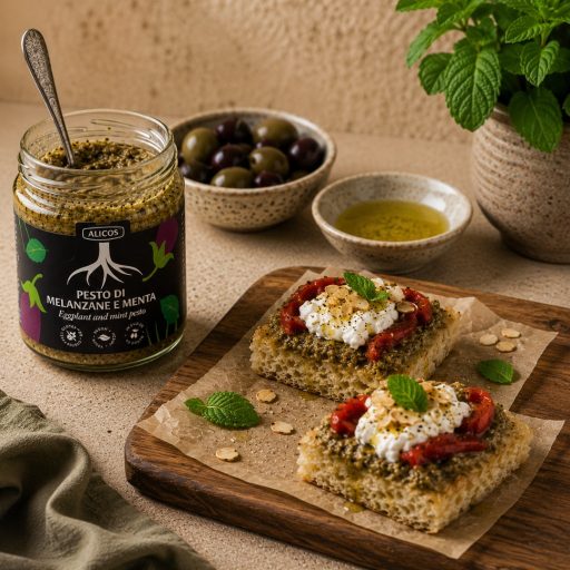 Padlizsánpesto mentával, Alicos, 190g