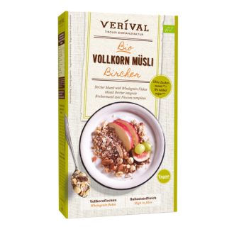 Tiroli bio bircher teljes kiőrlésű müzli, Verival, 375g
