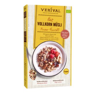   Tiroli bio diós-gyümölcsös teljes kiőrlésű müzli, Verival, 325g