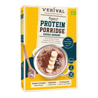 Tiroli bio kakaós-banános protein zabkása, Verival, 350g