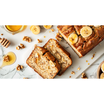 Bio akácméz banánkenyérben