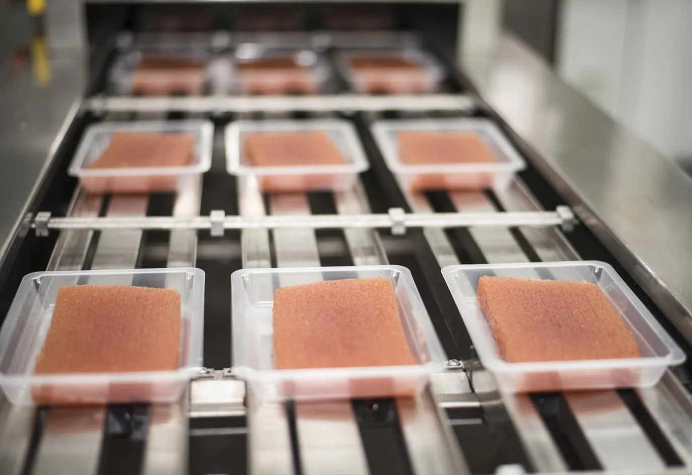 Birsalmasajt a gyártósoron