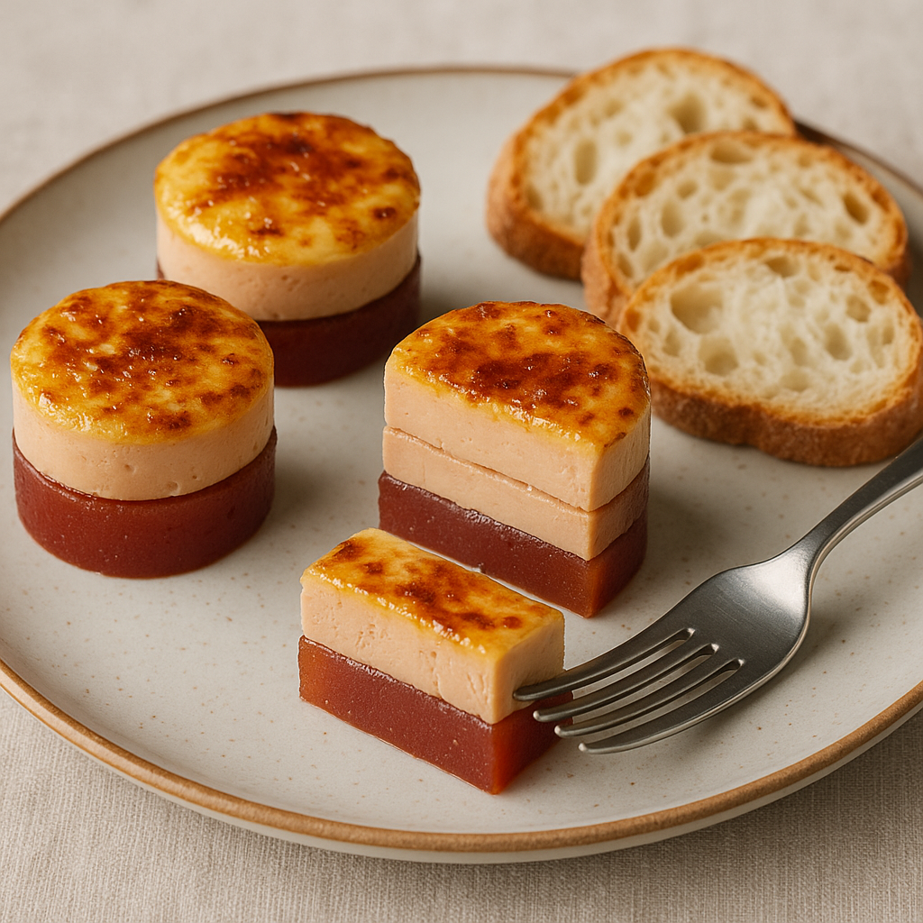 Ízletes előétel: birsalmasajt libamájjal és sajttal