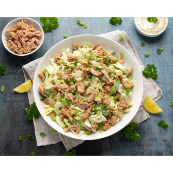 Citromos gyömbéres tonhal salátával