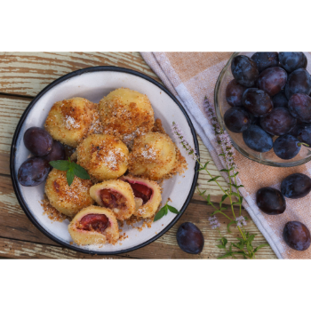 Szilvás gombóc cukormentes szilvalekvárral