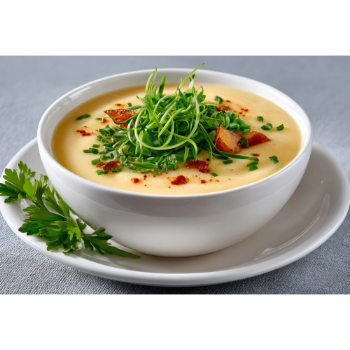 Zöldségkrém leves füstölt paprikával ízesítve