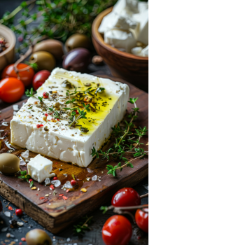 Feta sajt fűszerezése