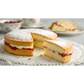 Victoria sponge cake avagy angol stílusú piskótatorta