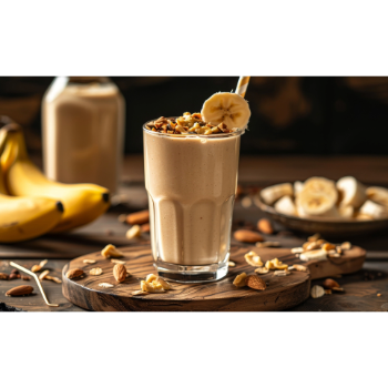 Mandulakrém smoothie-ban
