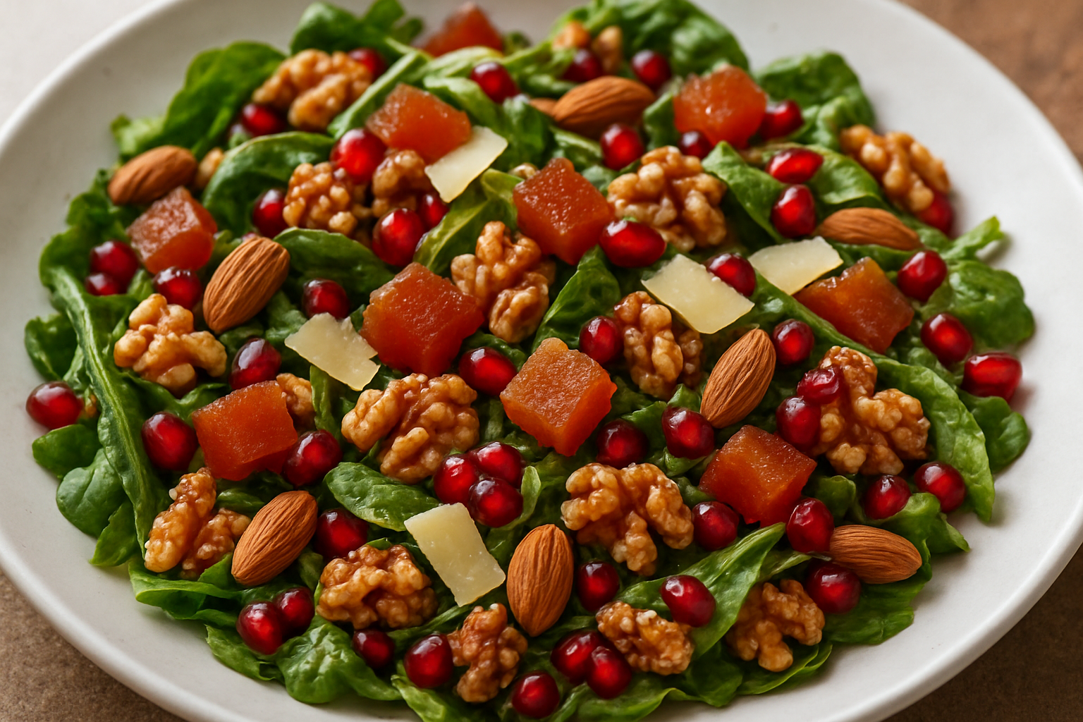 Őszi saláta birsalmasajttal és dióval