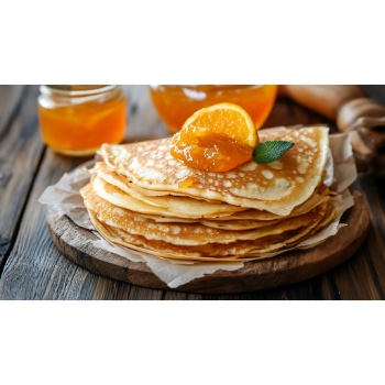 Sevillai narancslekvár palacsintán