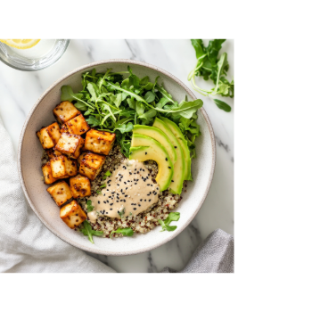 Salátaöntet szezámmagkrém felhasználásával