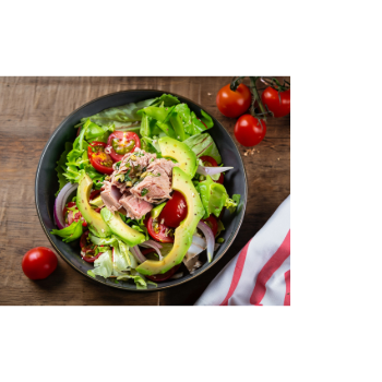 Vörös tonhal salátával